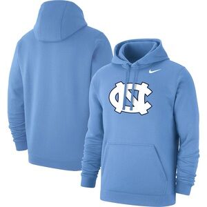 North Carolina Nike Light Blue Hoodie with Logo